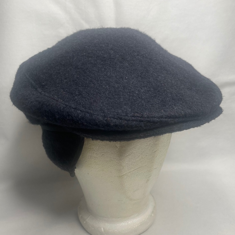 VTG Eddie Bauer Thinsulate Thermal Wool Winter Newsboy Hat Size Large Earflaps
